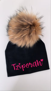 Personalized Pom Pom Hat