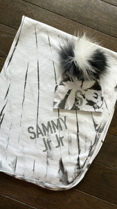 Personalized Tie Dye Swaddle Set