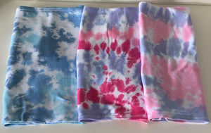 Super soft tie dye swaddles