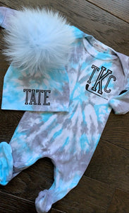 Tie Dye Baby Footies