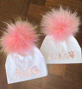 Personalized Pom Pom Hat