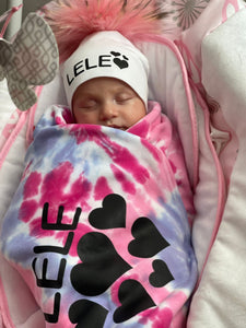 Super soft tie dye swaddles