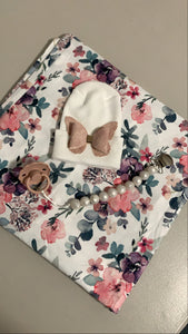 Watercolor Flower Swaddle