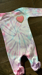 Tie Dye Baby Footies