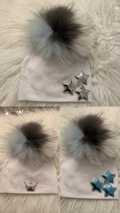 Pom Pom cluster star hat