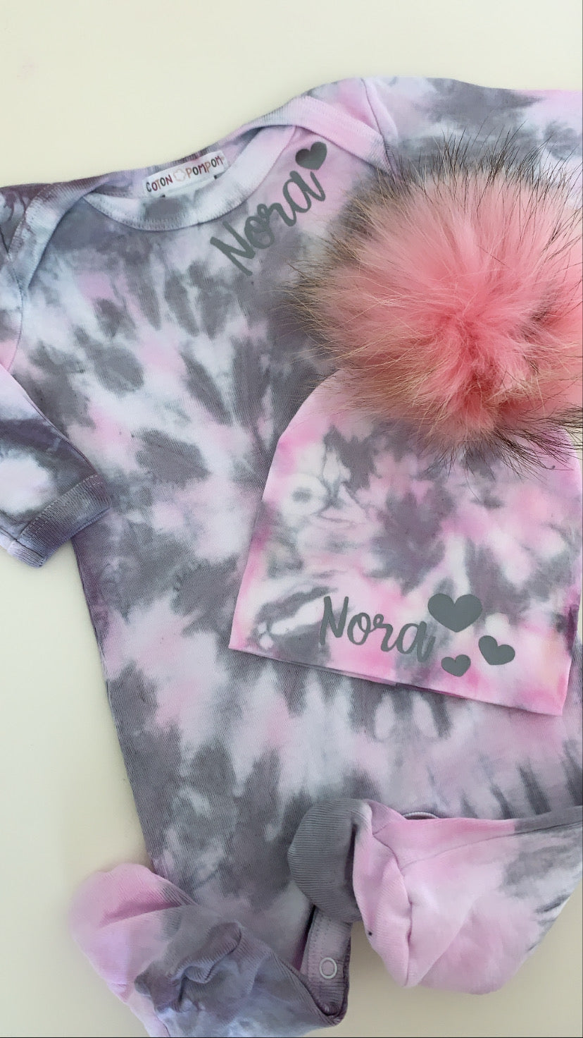 Tie Dye Baby Footies