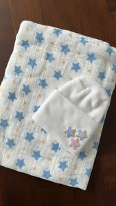 NEW blue star swaddle