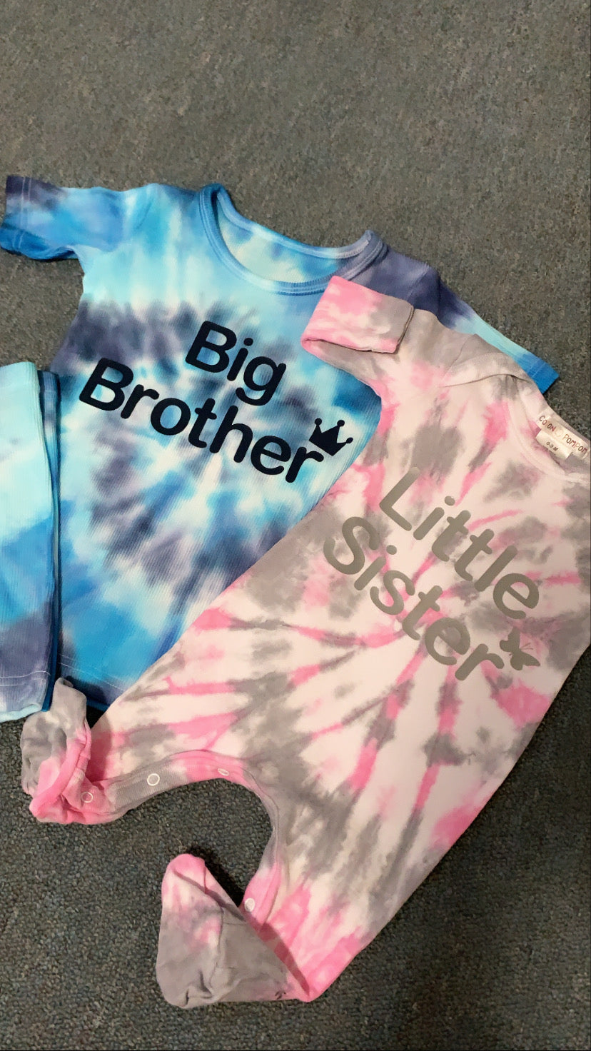 Personalized Tie Dye Ribbed Sets