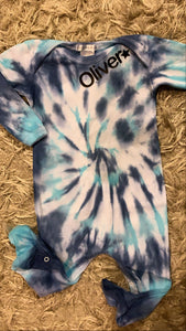 Tie Dye Baby Footies