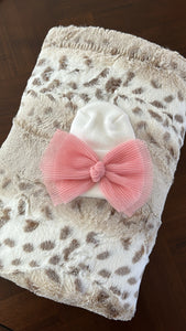 Nature minky bow set