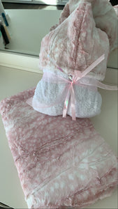 NEW baby/girls hooded towels