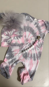 Personalized Tie Dye Layette Set