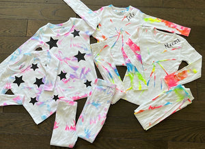 Personalized Tie Dye Ribbed Sets