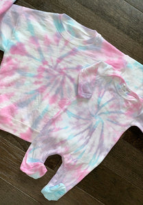 Tie dye baby crew/hoodie