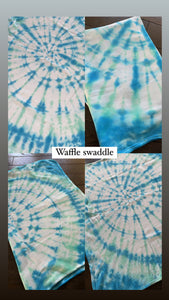 Custom tie dye swaddle