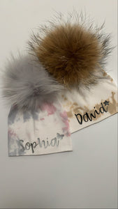 Personalized Pom Pom Hat