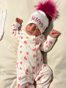 Personalized Pom Pom Hat