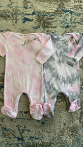 Tie Dye Baby Footies