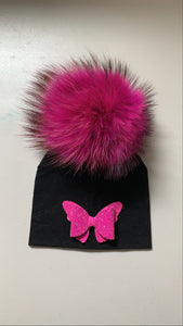 Girls NEW pom pom hats