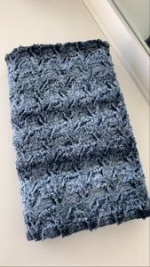 Prince navy minky blanket