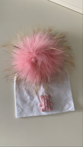 NEW teddy Pom Pom hats (girls)