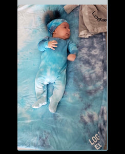 Personalized Tie Dye Swaddle