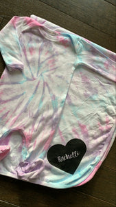 Personalized Tie Dye Swaddle Set