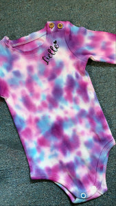 Personalized and tie dye onesie