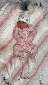 Blanket & Hospital hat set (girls)