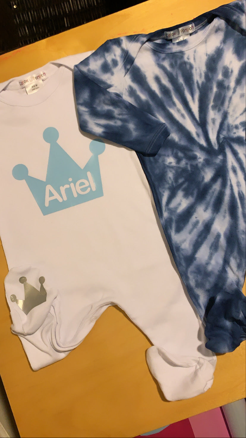 Tie Dye Baby Footies