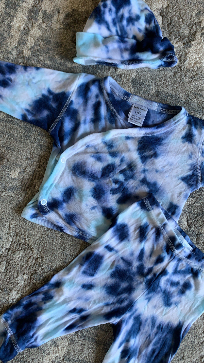 3 piece custom tie dye take home set