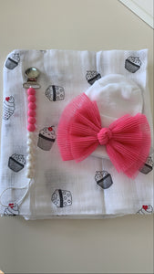 Tulle Bow Hospital Hat