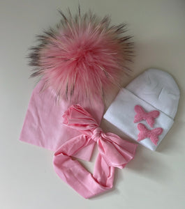 Newborn pink gift set