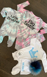 Personalized Tie Dye Ribbed Sets