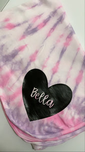 Personalized Tie Dye Swaddle