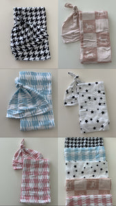 Super soft Swaddle & Knot hat set