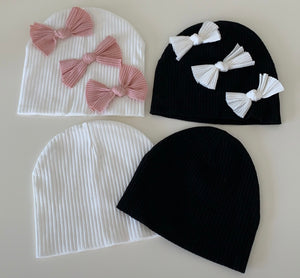 Triple bow beanie