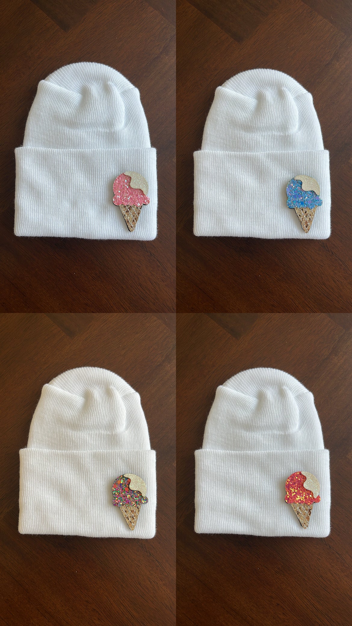 Ice cream hospital hats