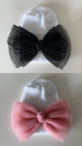 Tulle Bow Hospital Hat