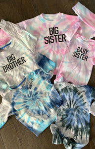 Personalized Tie Dye Ribbed Sets