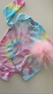 Tie Dye Baby Footies