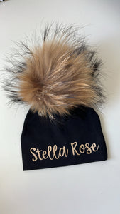 Personalized Pom Pom Hat