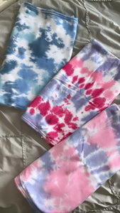 Super soft tie dye swaddles