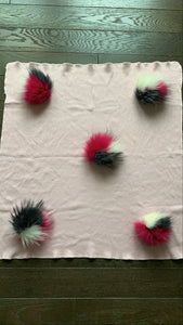 NEW ribbed pom pom blankets