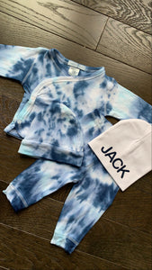 3 piece custom tie dye take home set