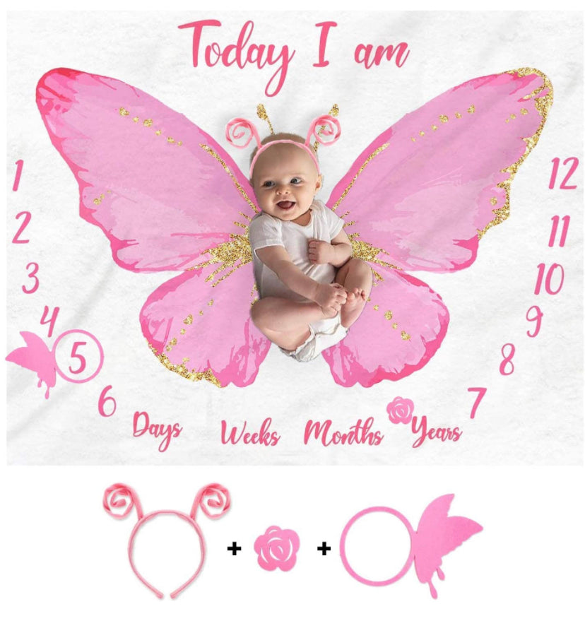 Super soft milestone blankets