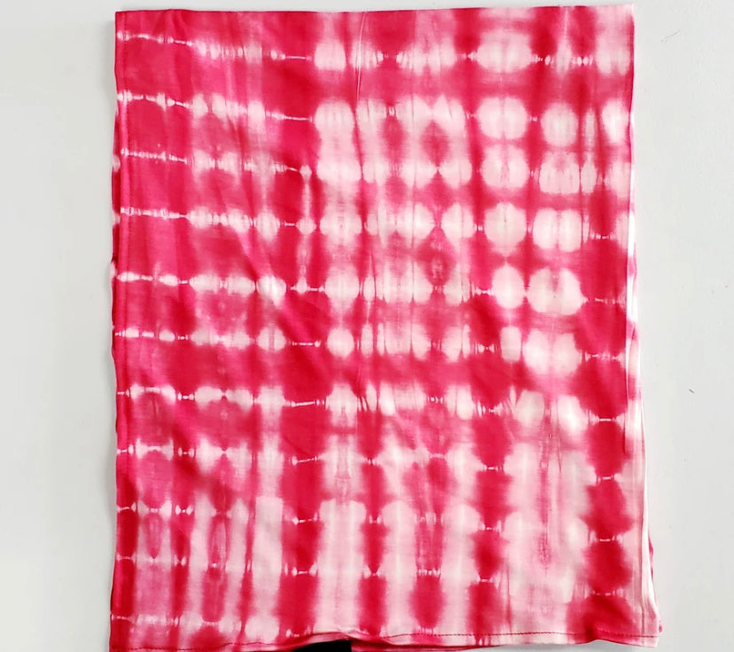 pink stripe tie dye swaddle