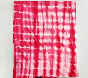 pink stripe tie dye swaddle