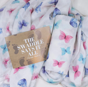 NEW super butterfly swaddle