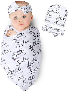 Little sister/brother swaddle set